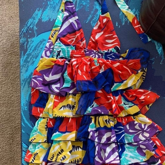 NWT Arden B. Women Cocktail Dress Small part colorful spring summer - Picture 2 of 6